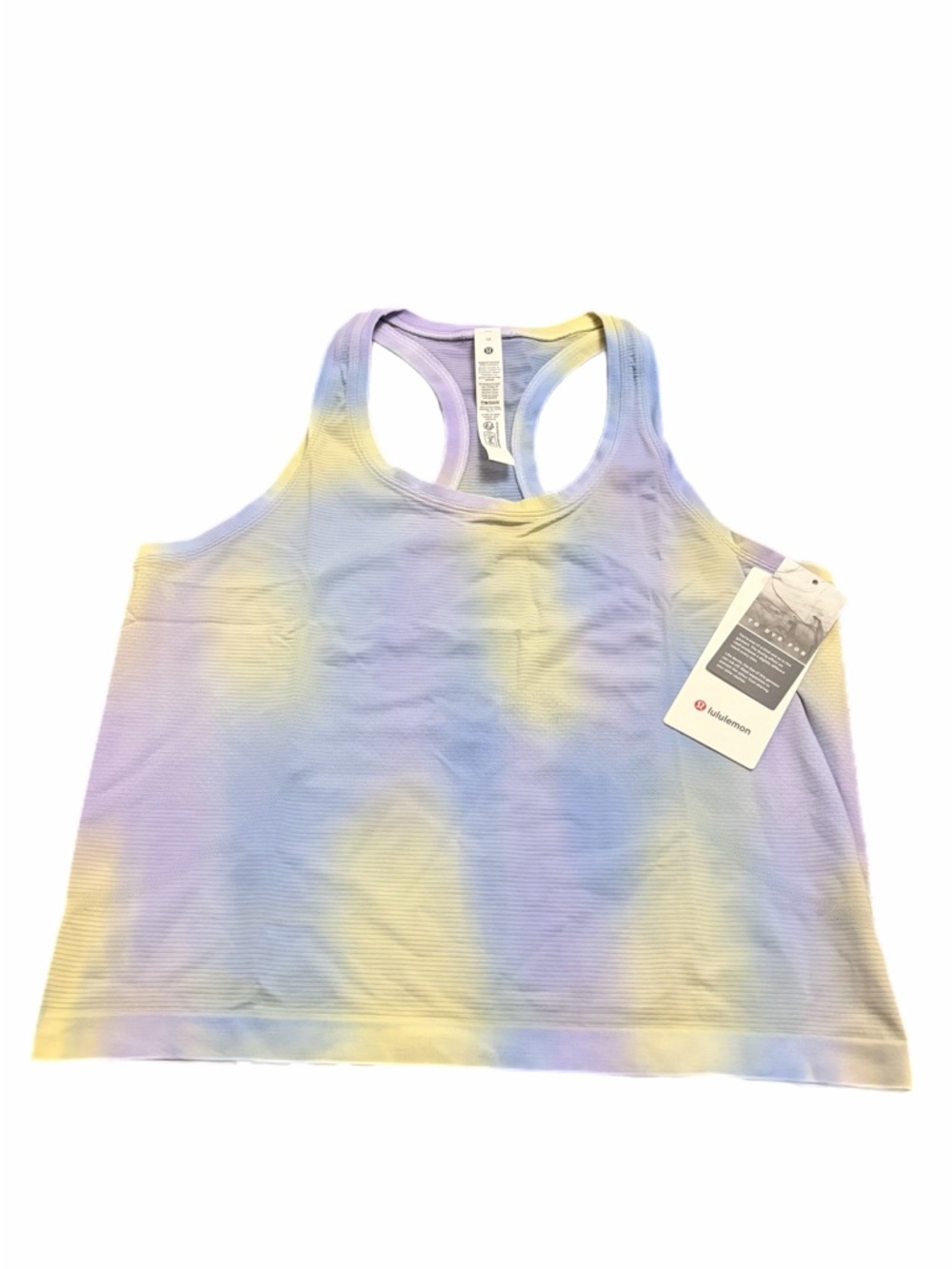 NWT Lululemon Swiftly Tech Racerback Tank 2.0 Waist Psychedelic Wash Lavender 12